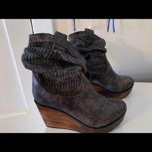 Bed Stu Bruges Leather Slouch Platform Boots